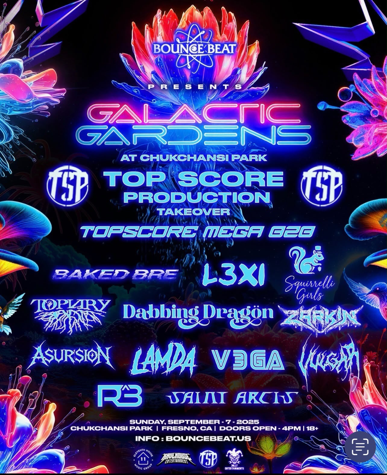Galactic Gardens lineup